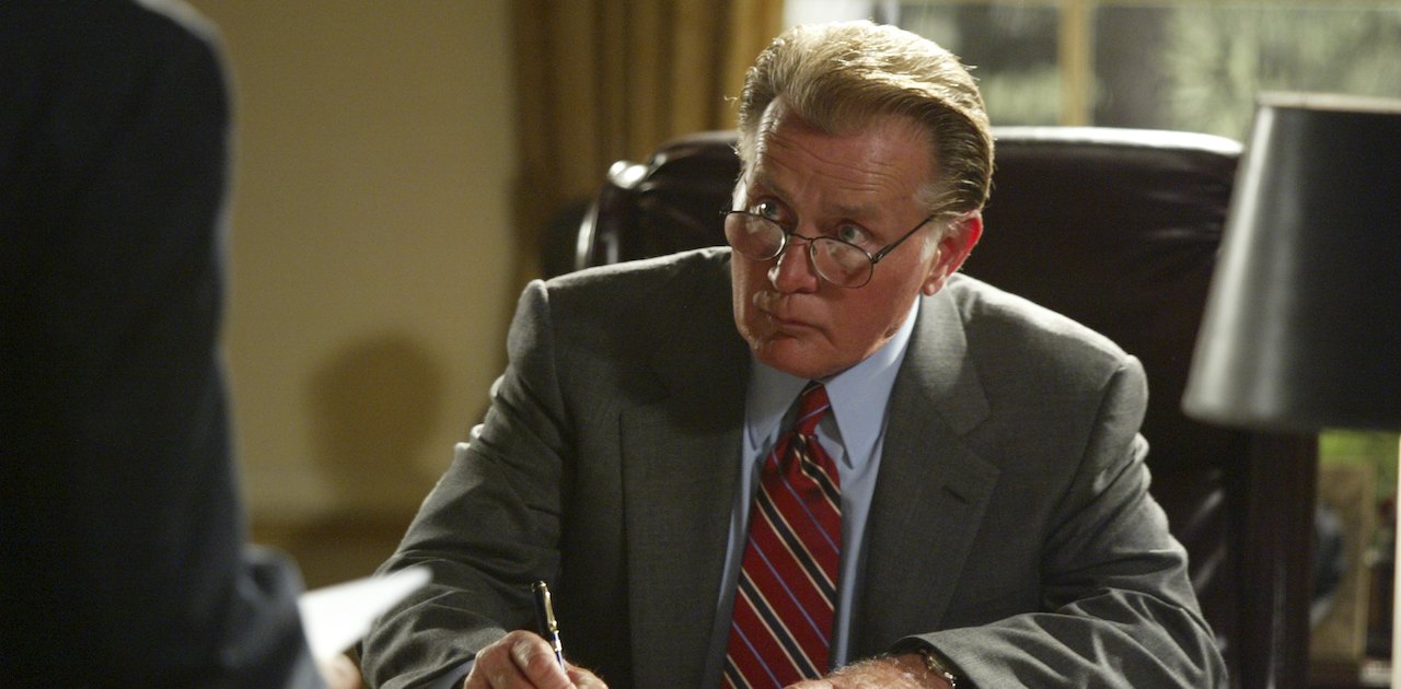 An image of Martin Sheen playing President Jed Bartlett on the TV show, West Wing